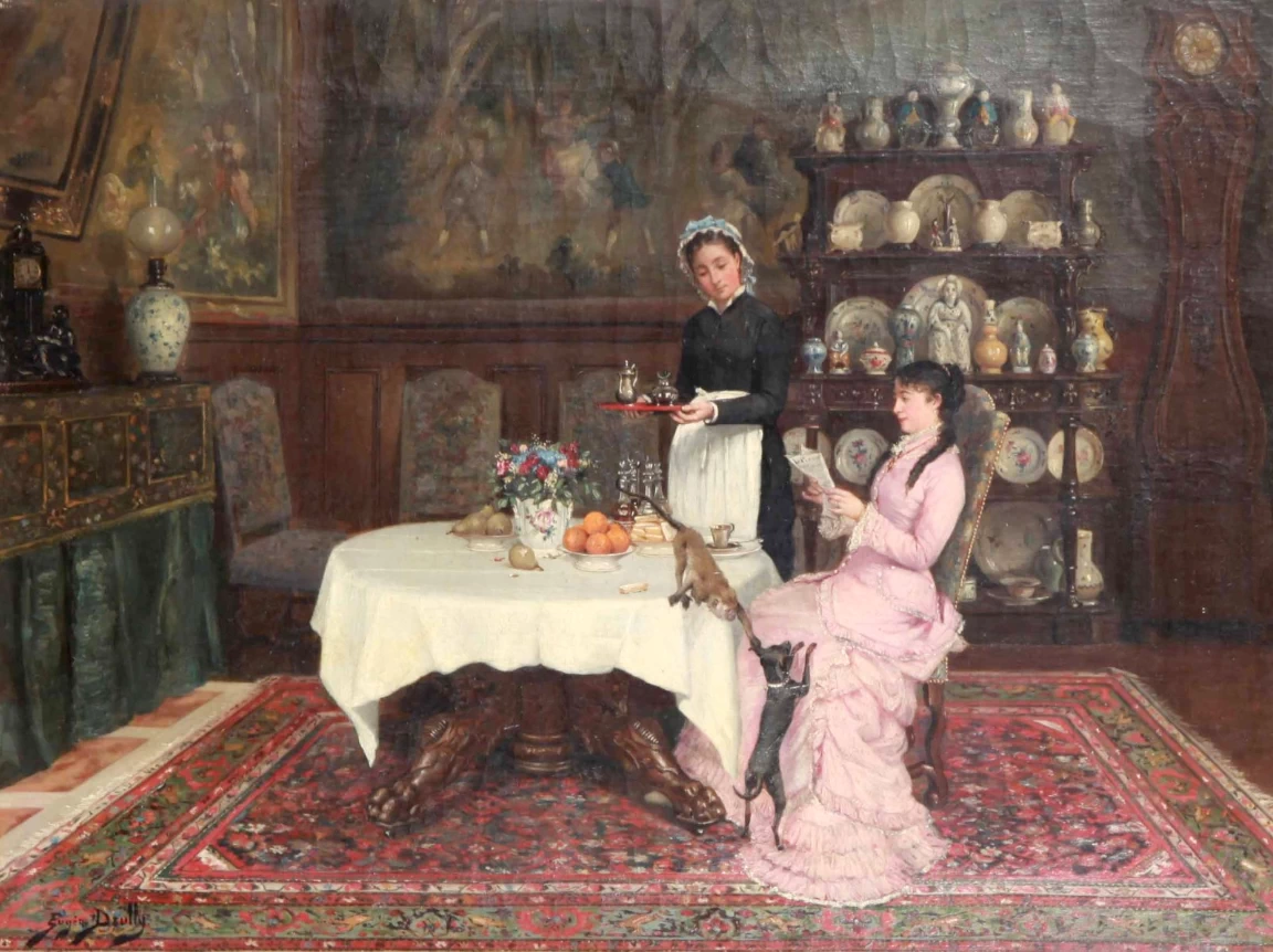 Eugène Auguste François Deully - Interni borghesi